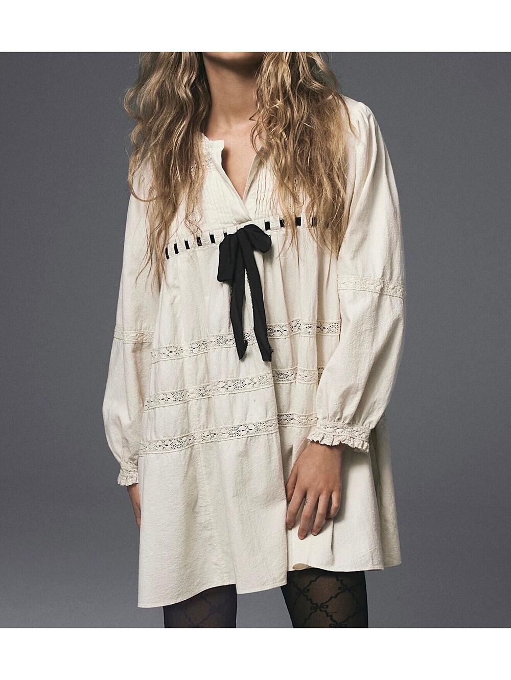 Free People Tea Time Mini Babydoll Cottage Core Dress - Women's Medium